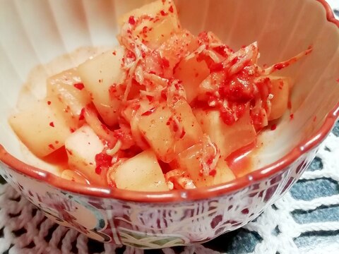 辛い料理 大根の上部分で贅沢韓国風カクテキ レシピ 作り方 By 料理初心者のレシピです 楽天レシピ 辛い料理 大根の上部分で贅沢韓国風カクテキ レシピ 作り方 By 料理初心者のレシピです 楽天レシピ